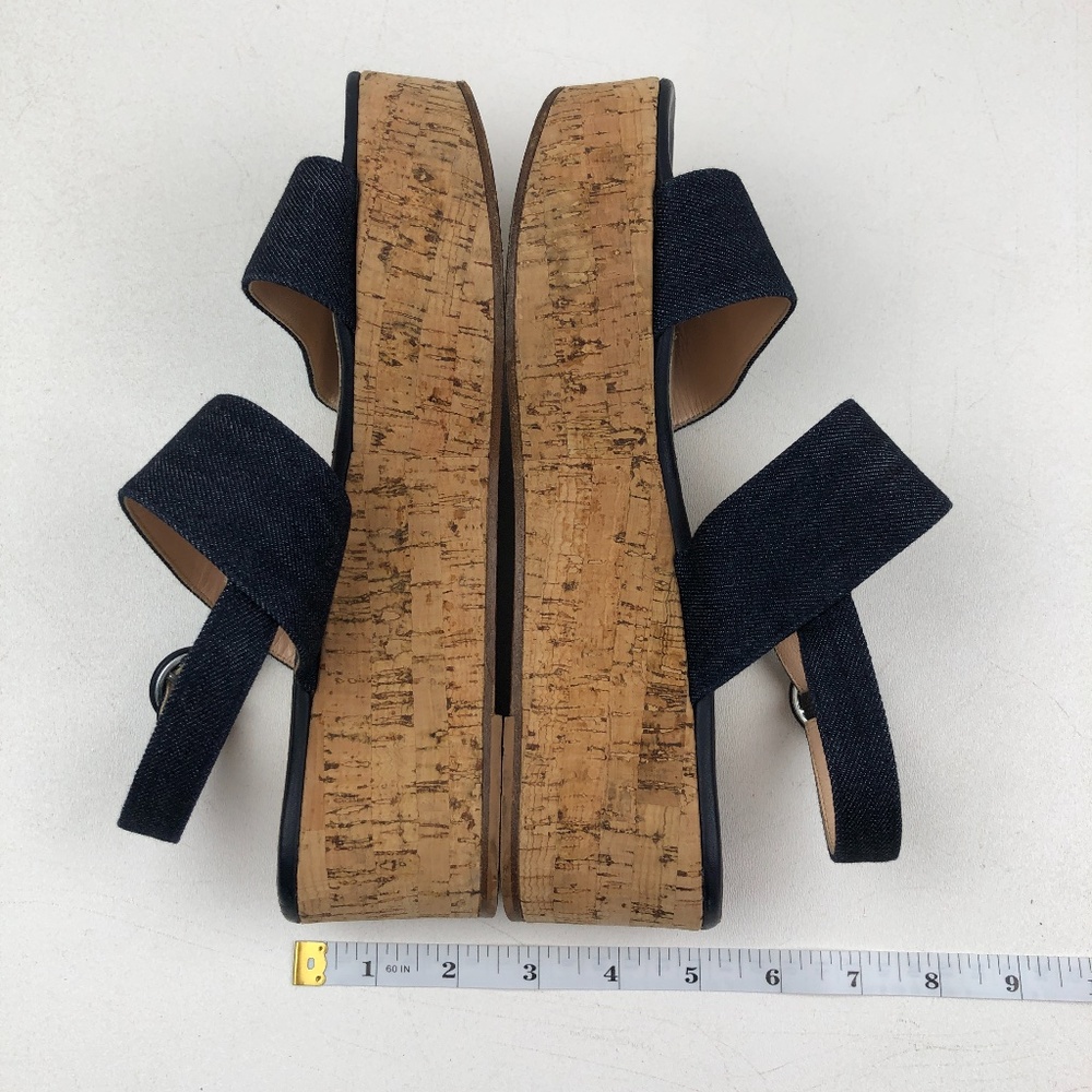 Club Monaco Florin Platform Denim Sandals - Picture 6 of 8